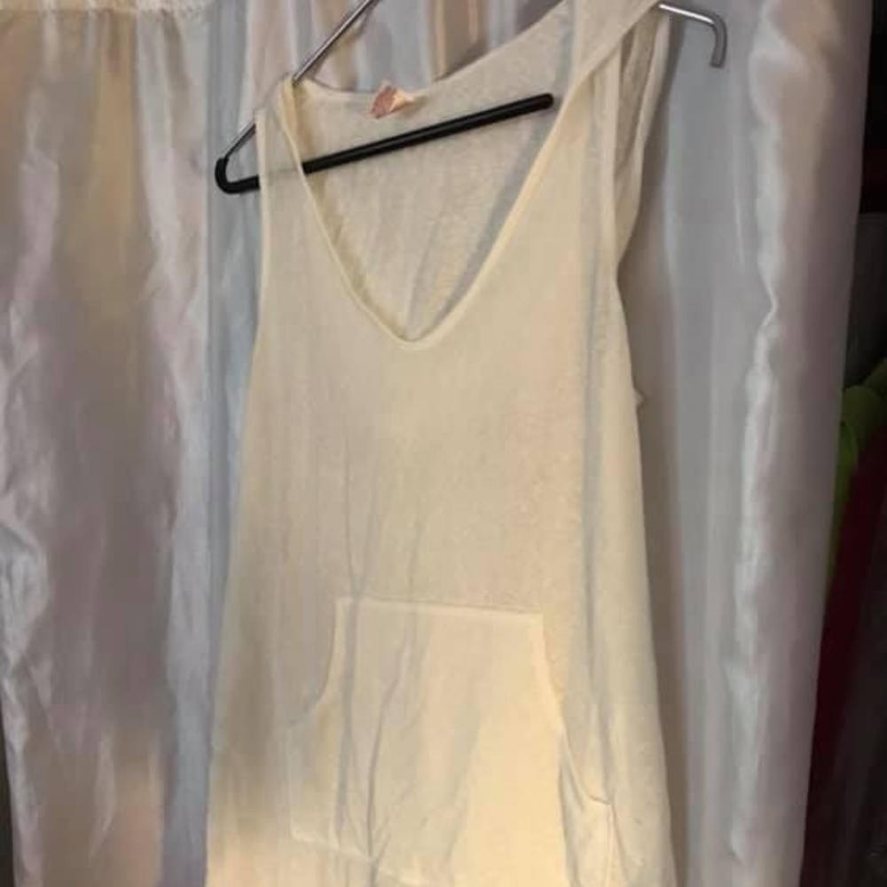 Swim Beach Hoodie Tank Top Cover Up